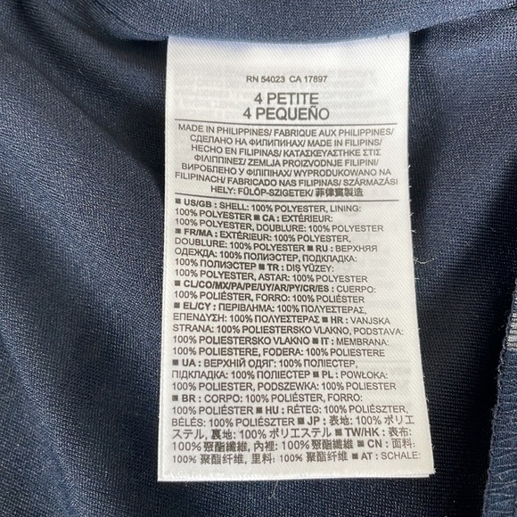 Sz4P Banana Republic 2 layer zipper back blue/grey tank top EUC - Picture 9 of 10